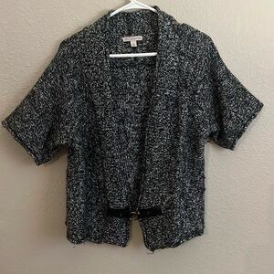 Arcrylic and wool blend black/white tweed vest XL size but fits more like Large